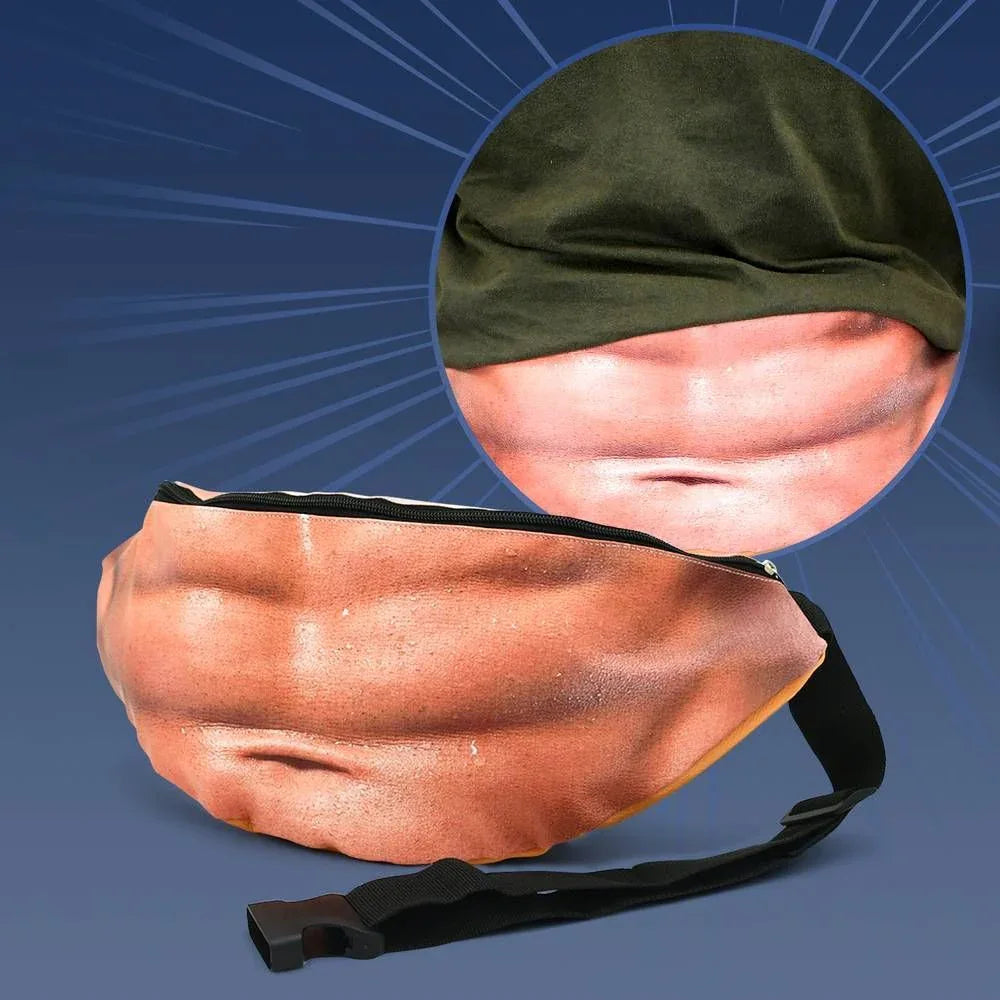 Hairy Belly or 6-pack Abs Bum Bag/Fanny Pack - Tipsy Turtle Collective