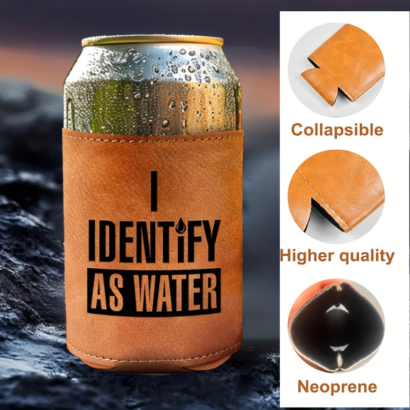 'I identify As Water' Can/Bottle Cooler
