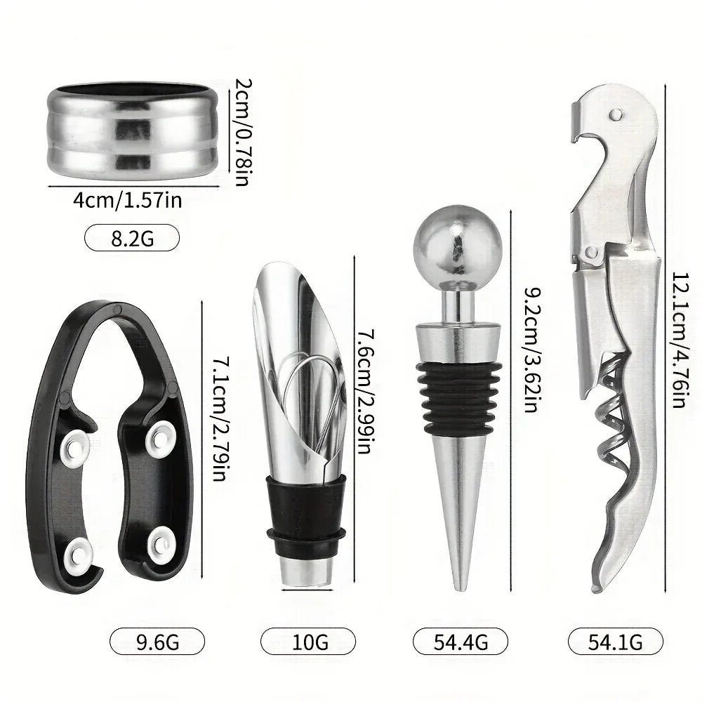 5-piece Wine Bottle Opener Set - Tipsy Turtle Collective