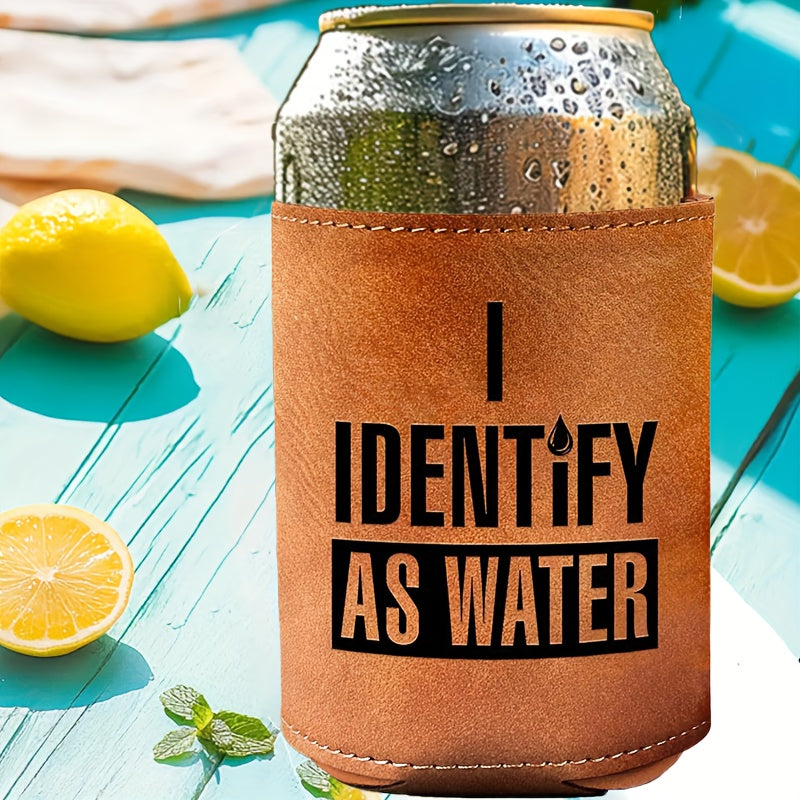 'I identify As Water' Can/Bottle Cooler