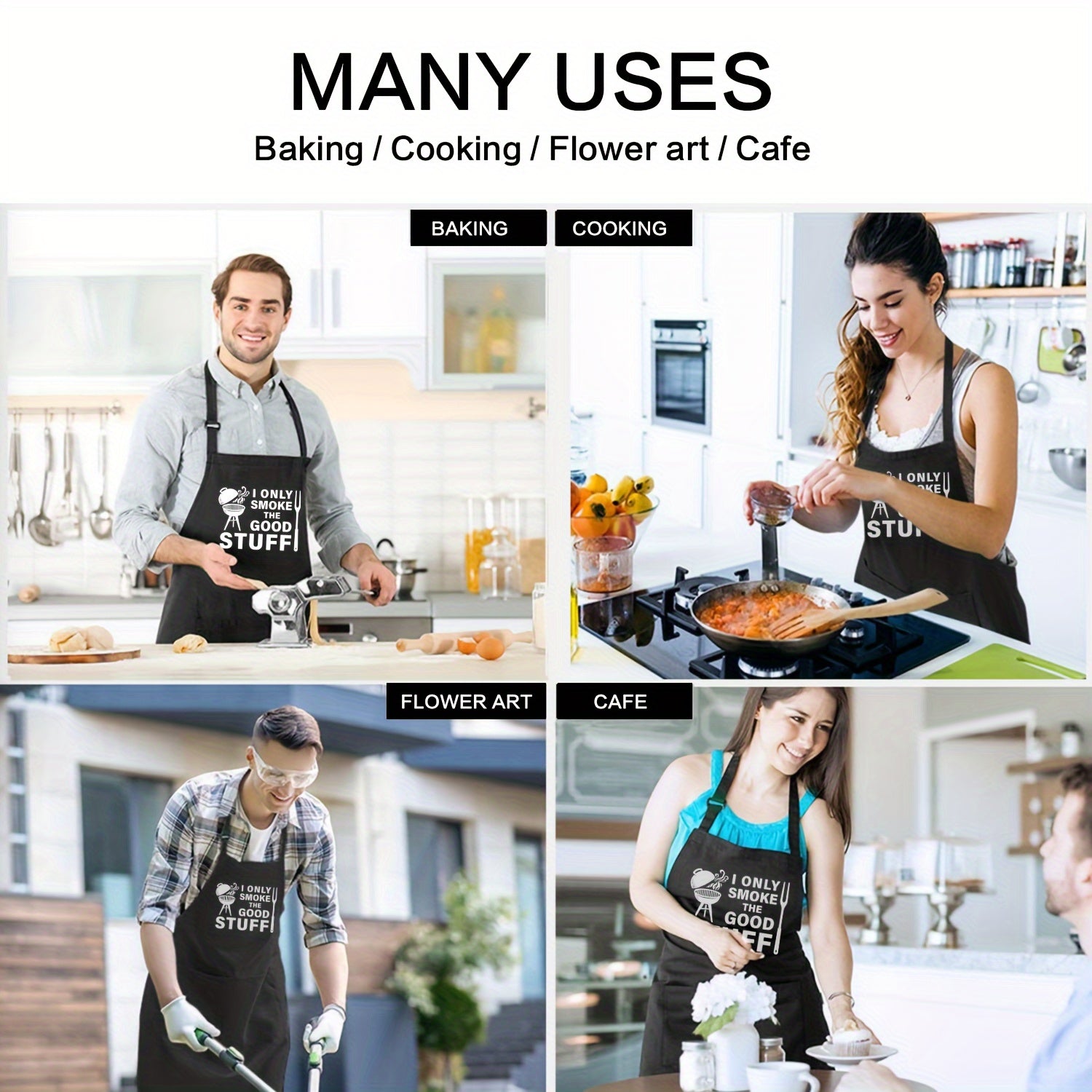 'I Only Smoke The Good Stuff' BBQ Grilling Apron