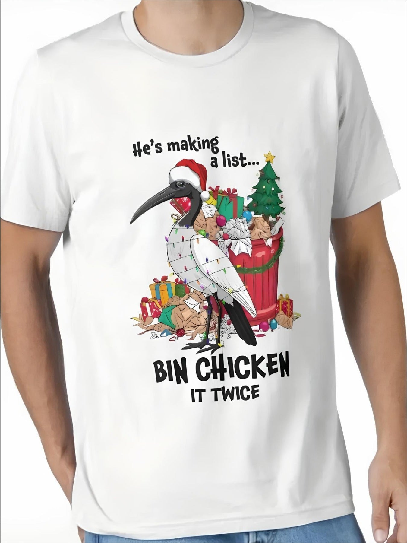 Bin Chicken Men's Christmas Tee