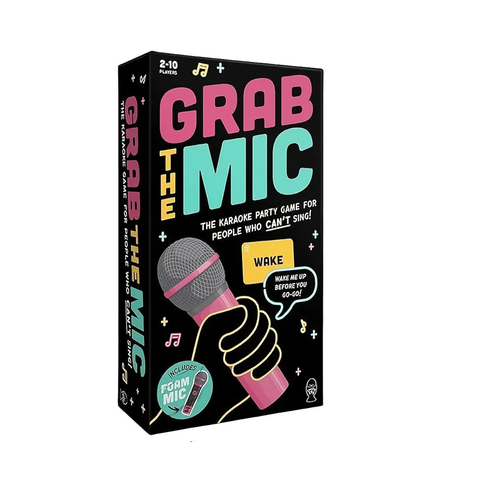 Grab The Mic Party Game (2-10 Players) - Tipsy Turtle Collective