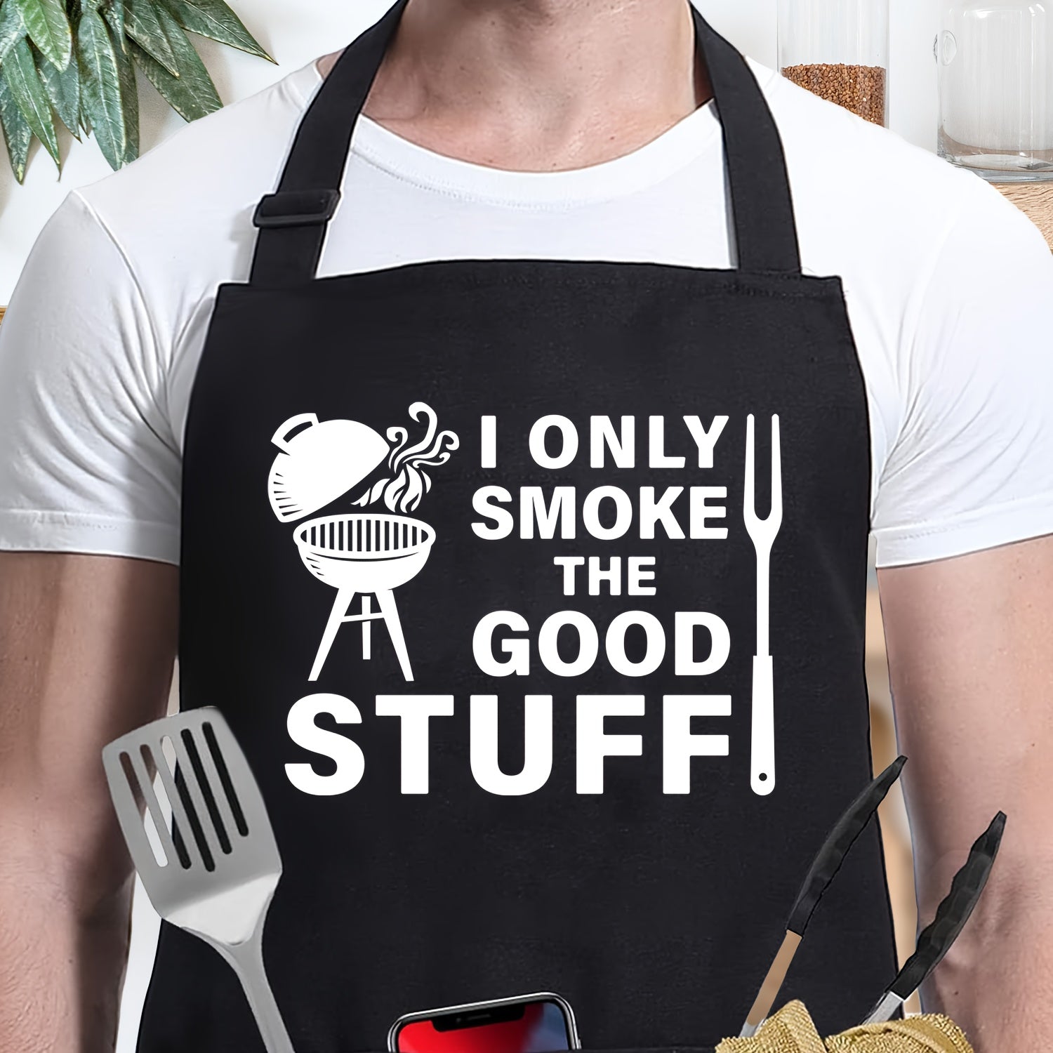 'I Only Smoke The Good Stuff' BBQ Grilling Apron