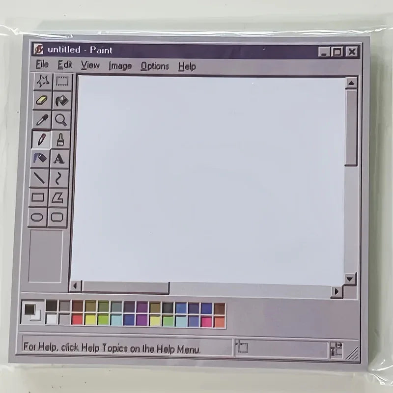 untitled-Paint Retro Sticky Notes (50/100 Sheets) - Tipsy Turtle Collective