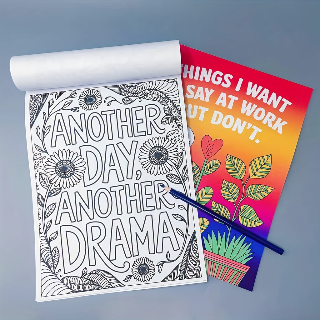 'Things I Want to Say At Work But Don't' Adult Colouring Book