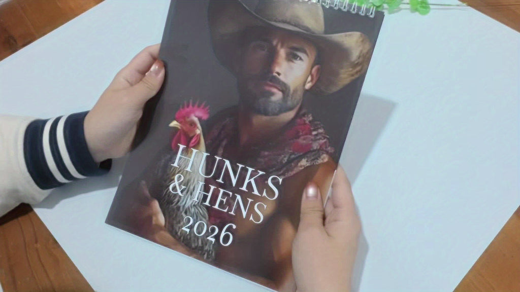 Hunks & Hens 2026 Wall Calendar
