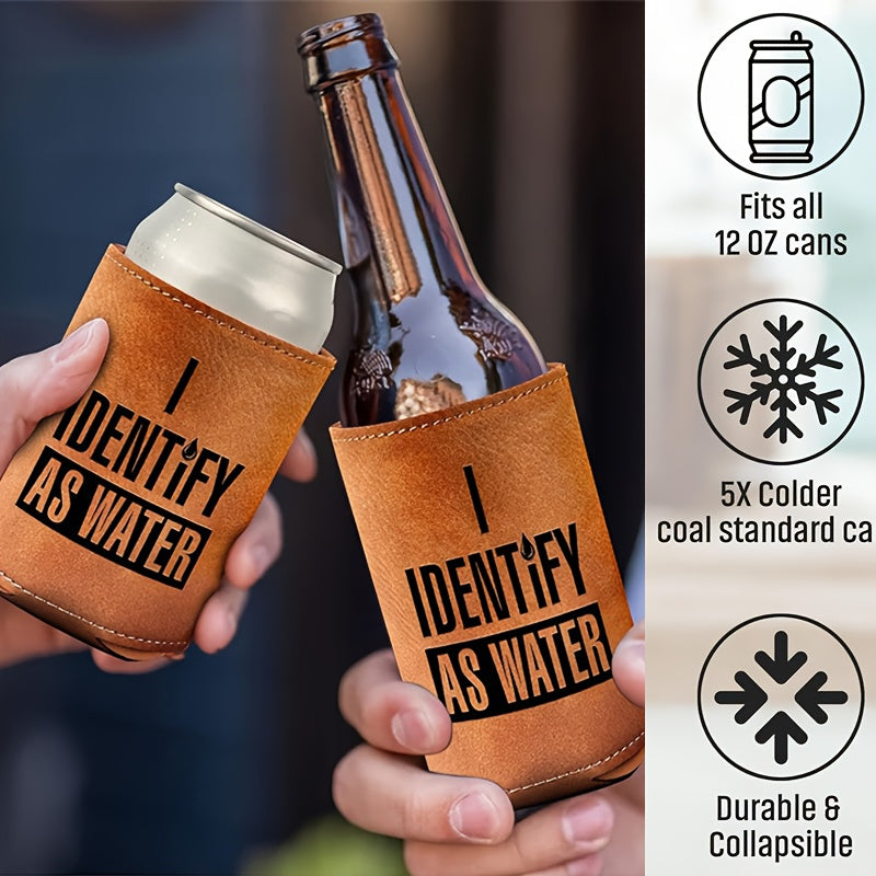 'I identify As Water' Can/Bottle Cooler