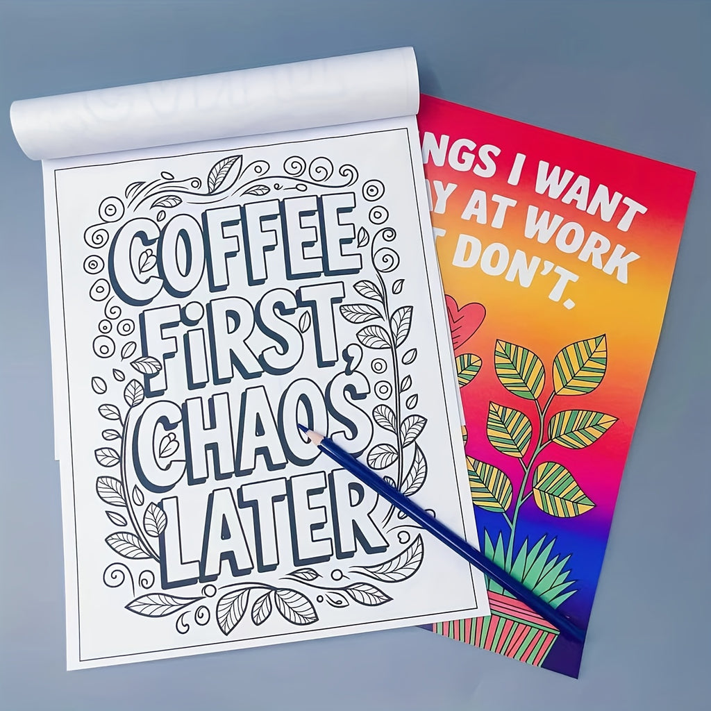 'Things I Want to Say At Work But Don't' Adult Colouring Book