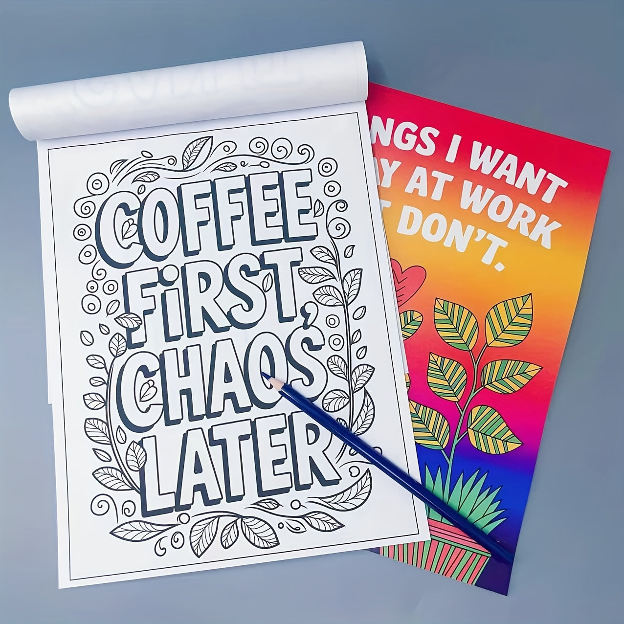 'Things I Want to Say At Work But Don't' Adult Colouring Book