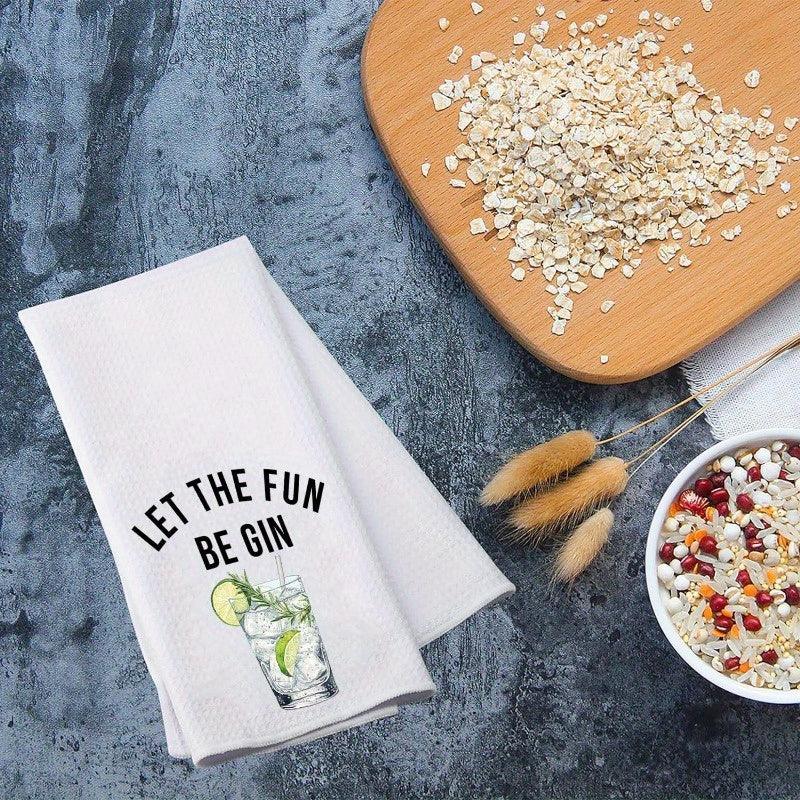 Let The Fun Be Gin Kitchen Towel - Tipsy Turtle Collective