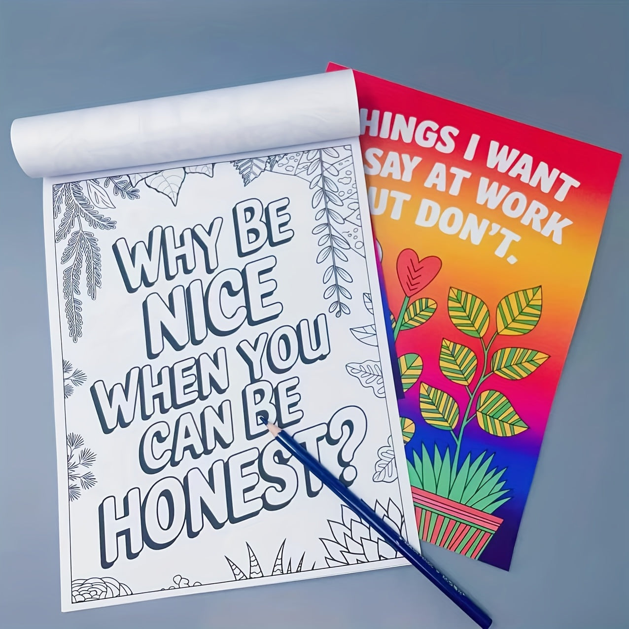 'Things I Want to Say At Work But Don't' Adult Colouring Book
