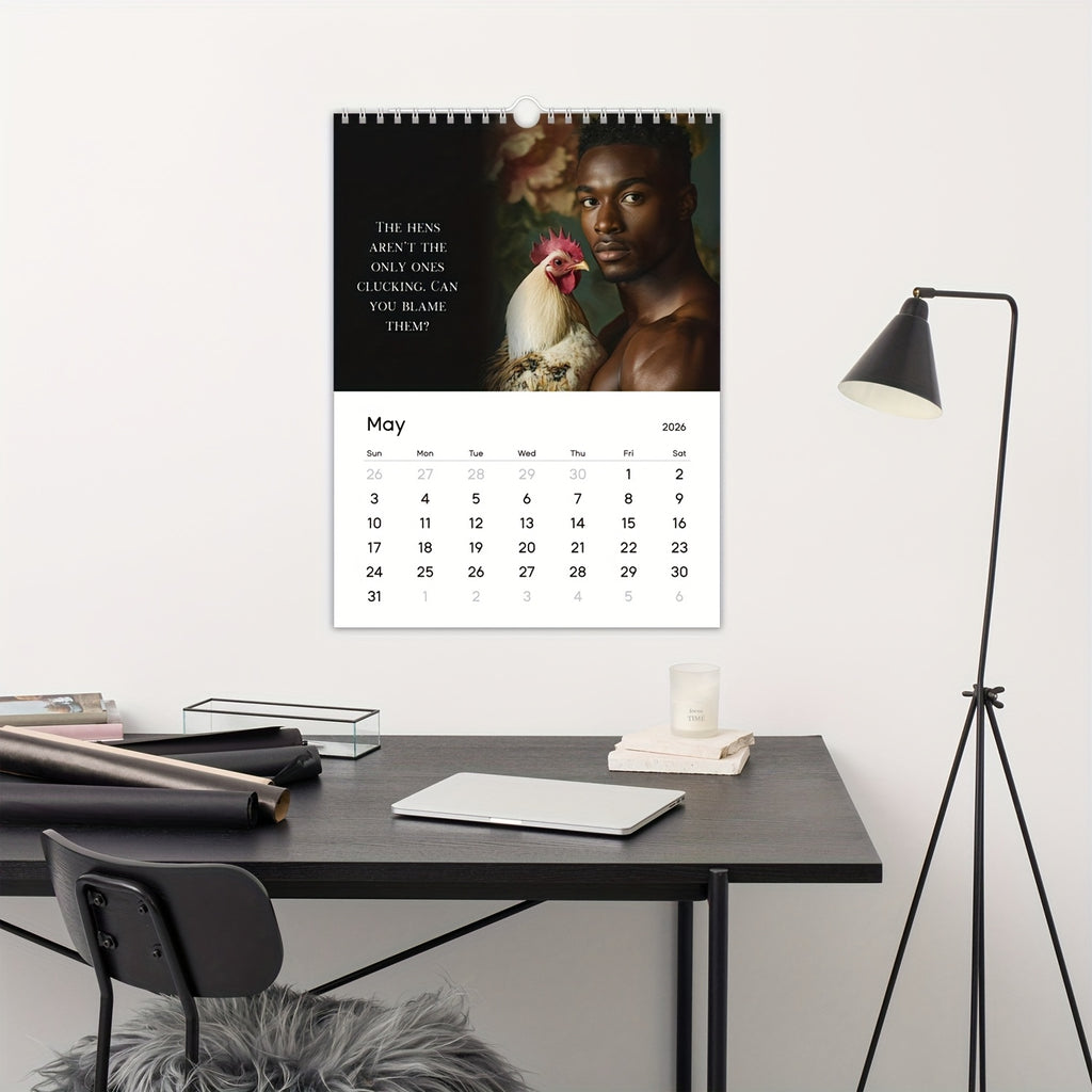 Hunks & Hens 2026 Wall Calendar