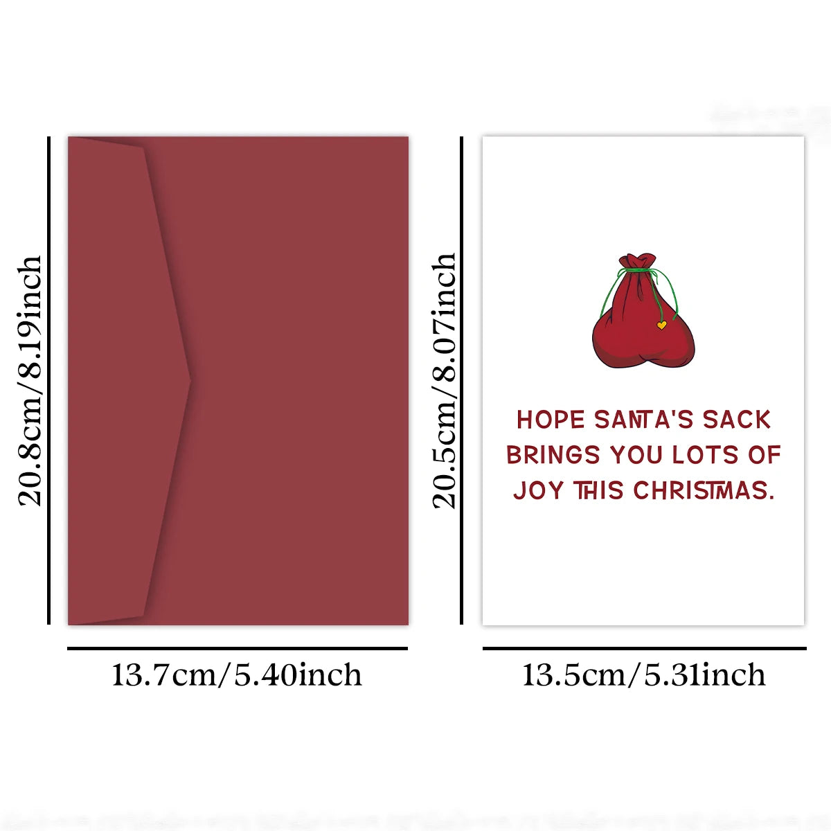 Funny Christmas Card - Hope Santa's Sack Brings You Lots Of Joy