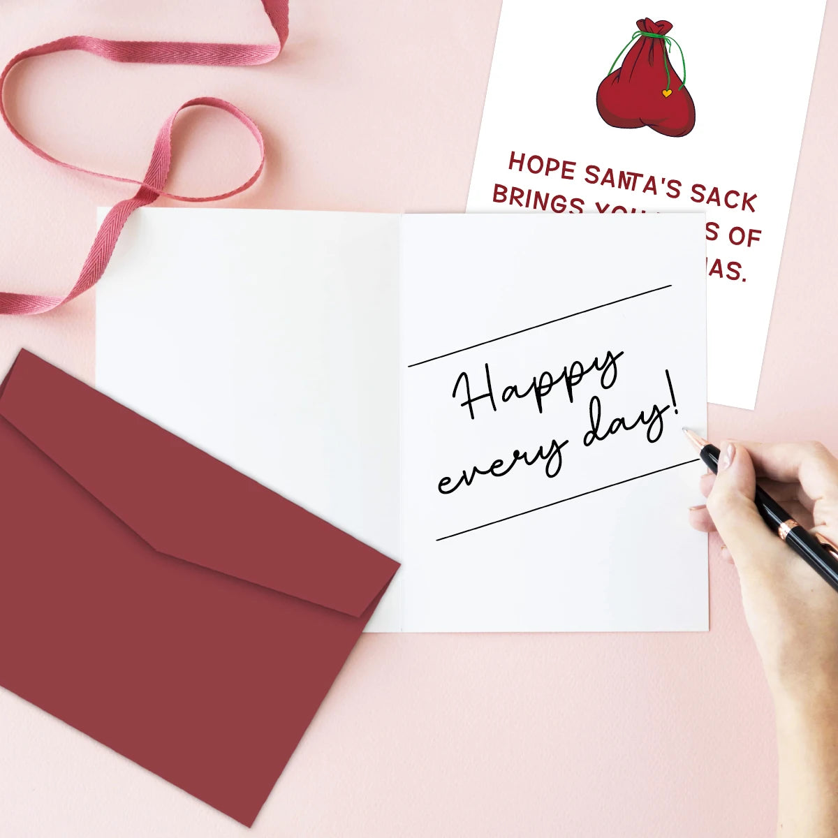 Funny Christmas Card - Hope Santa's Sack Brings You Lots Of Joy