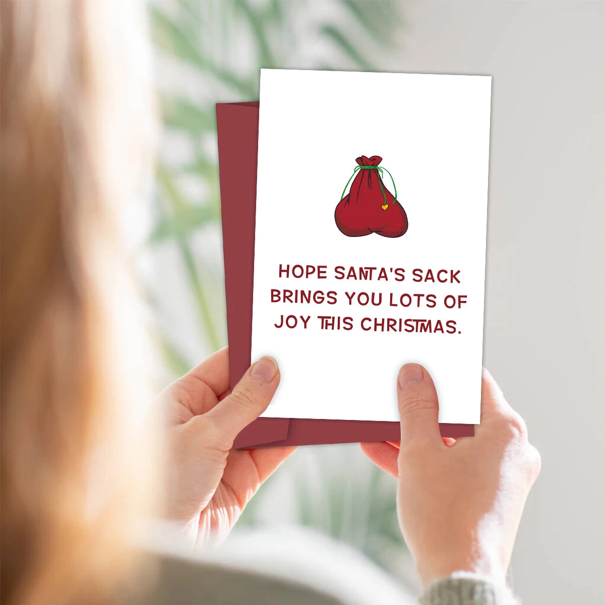 Funny Christmas Card - Hope Santa's Sack Brings You Lots Of Joy