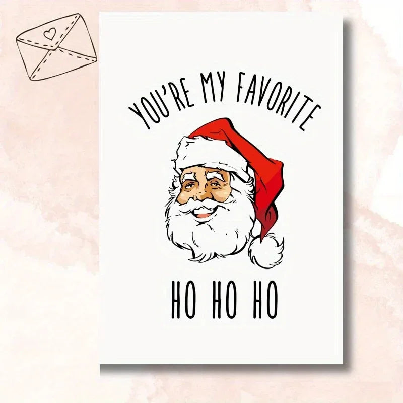 You're My Favourite Ho Ho Ho Christmas Card - Tipsy Turtle Collective
