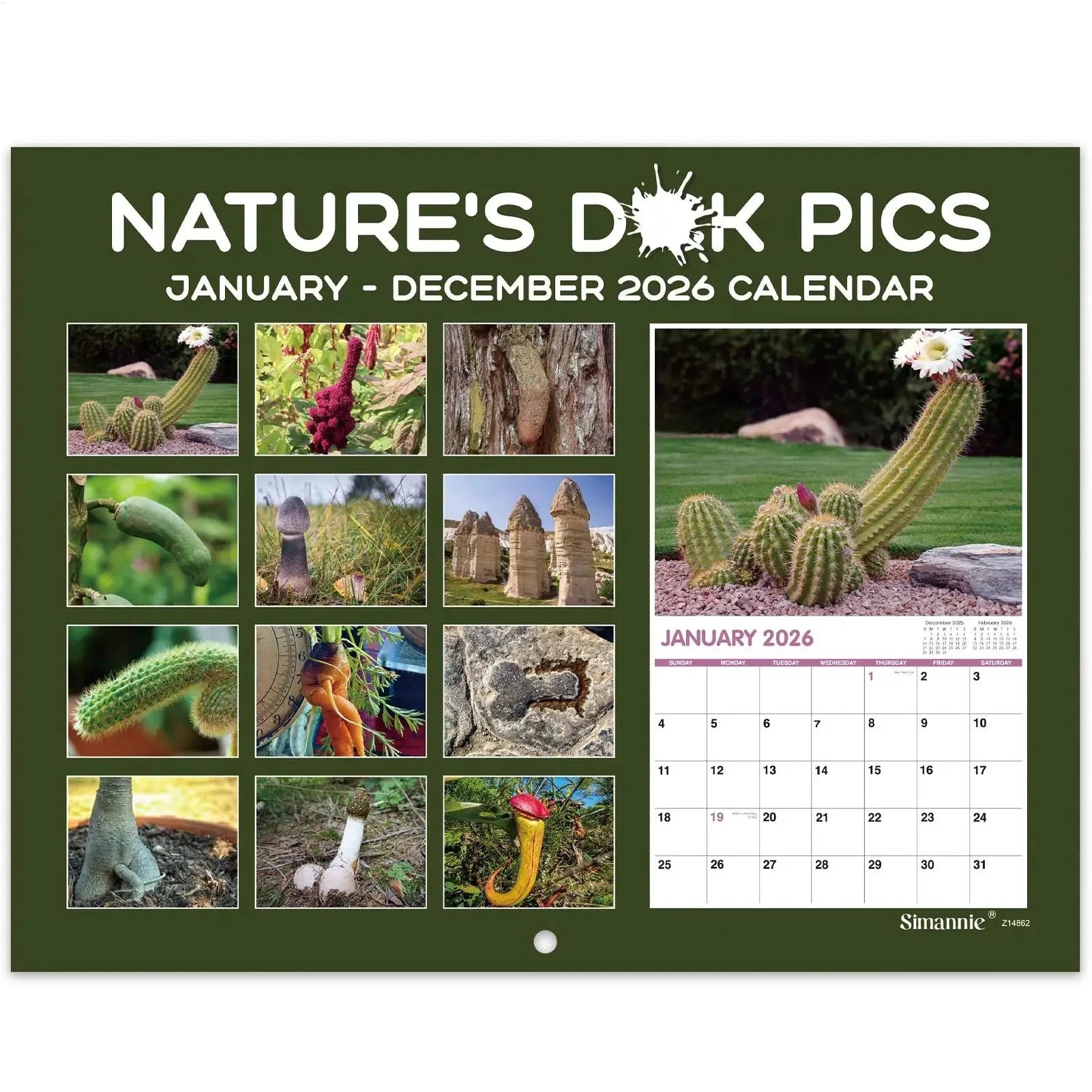 2026 Nature's D!ck Pics Calendar