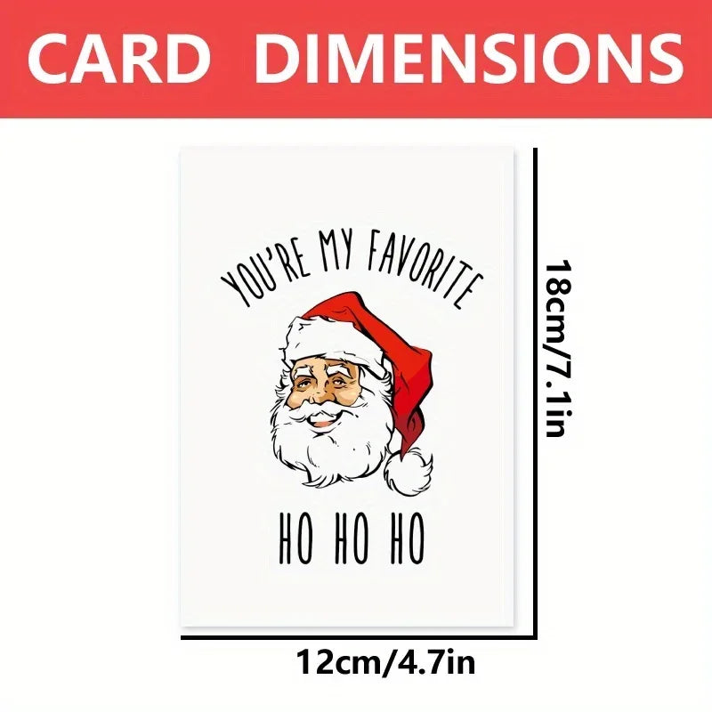 You're My Favourite Ho Ho Ho Christmas Card - Tipsy Turtle Collective