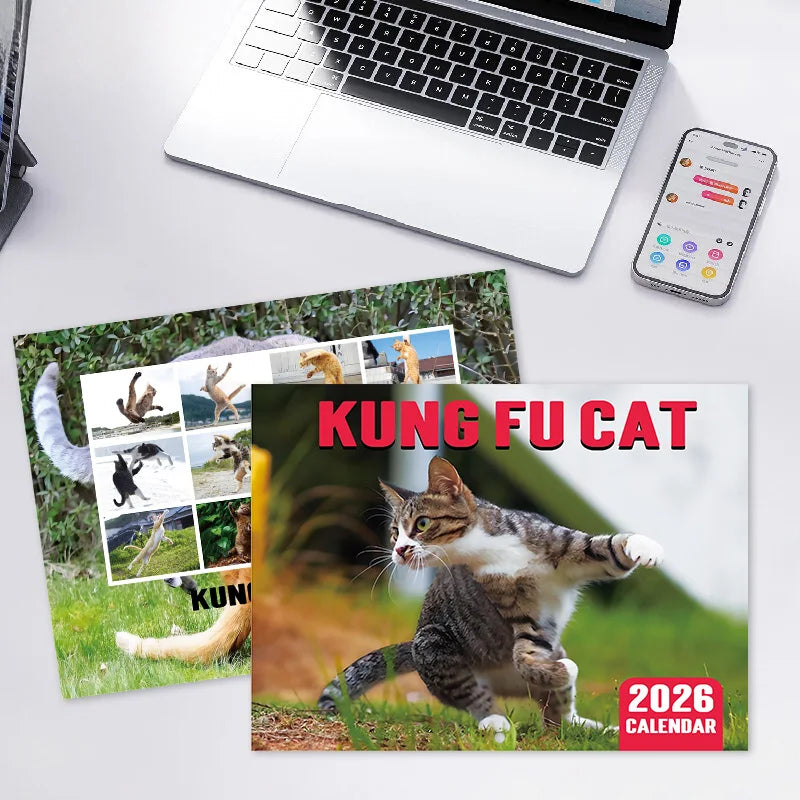 2026 Kung Fu Cats Themed Calendar