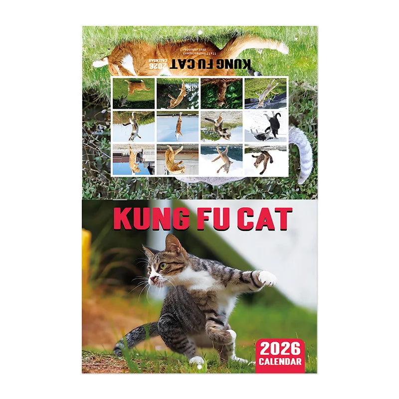 2026 Kung Fu Cats Themed Calendar