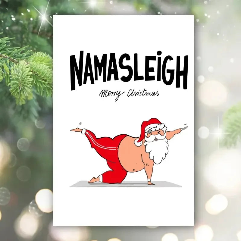 Namasleigh Christmas Card - Tipsy Turtle Collective