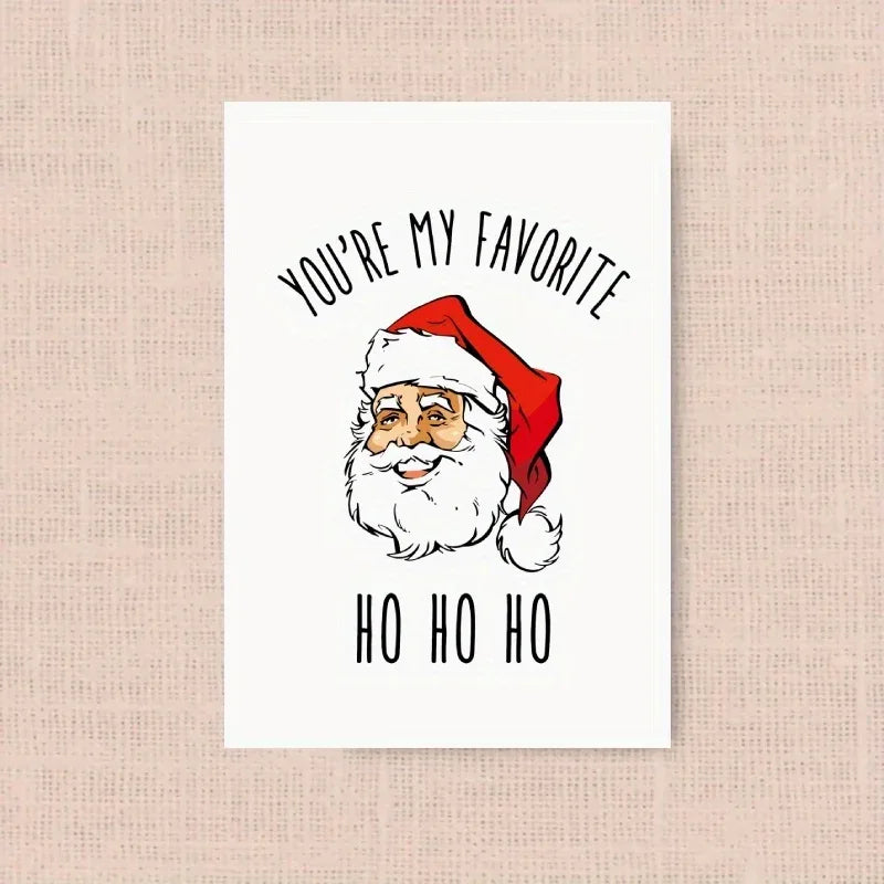 You're My Favourite Ho Ho Ho Christmas Card - Tipsy Turtle Collective
