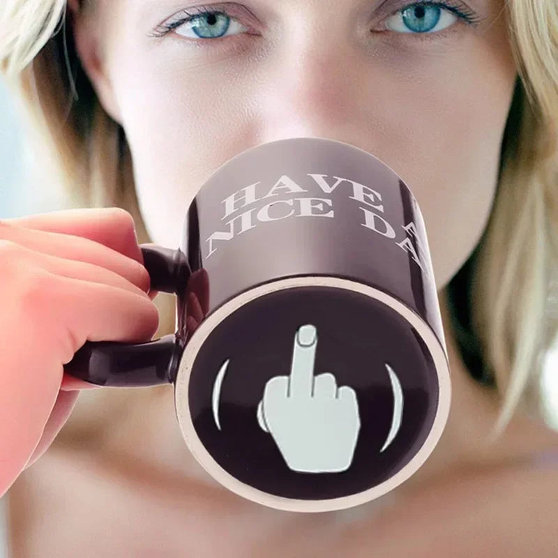 'Have a Nice Day' (Middle Finger) Mug