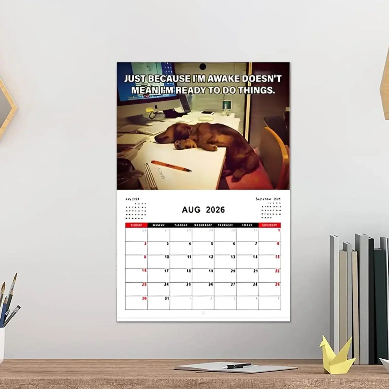 2026 Desk Dog Calendar - I Have No Idea What I'm doing - Tipsy Turtle Collective