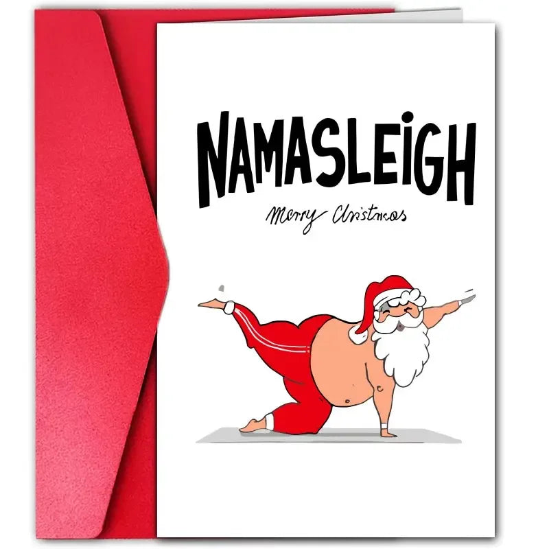 Namasleigh Christmas Card - Tipsy Turtle Collective
