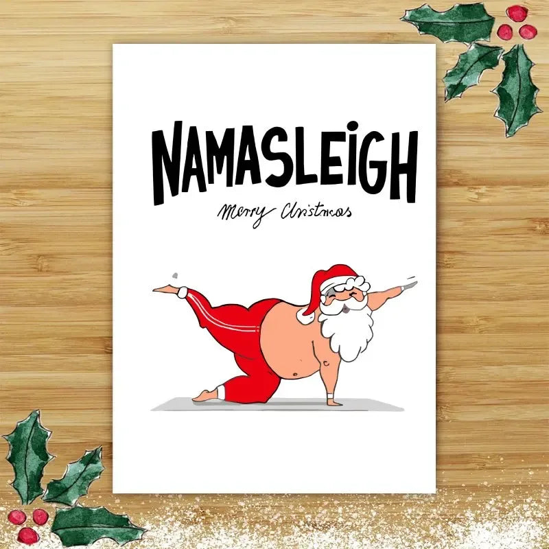 Namasleigh Christmas Card - Tipsy Turtle Collective