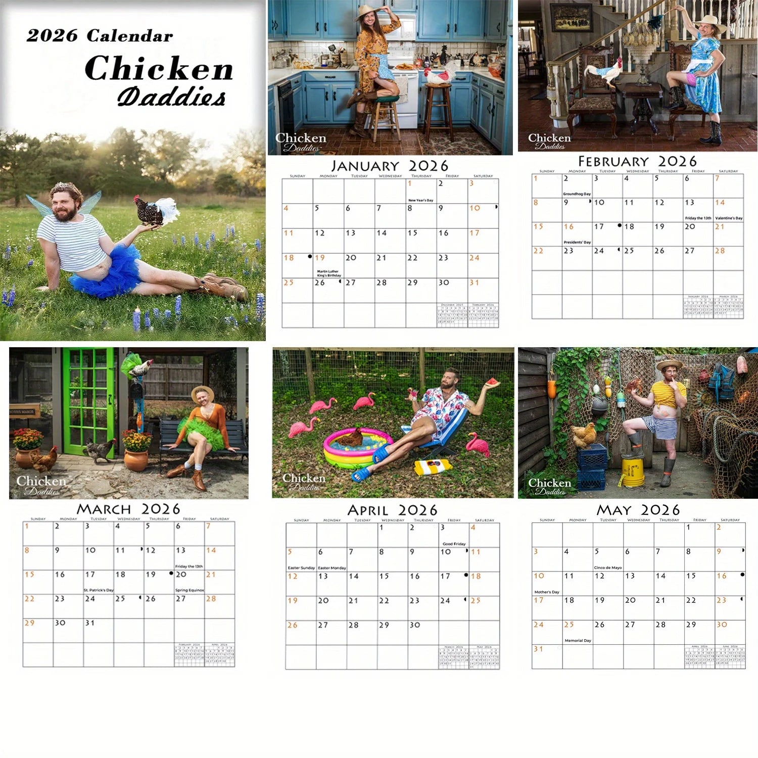 Chicken Daddies 2026 Calendar