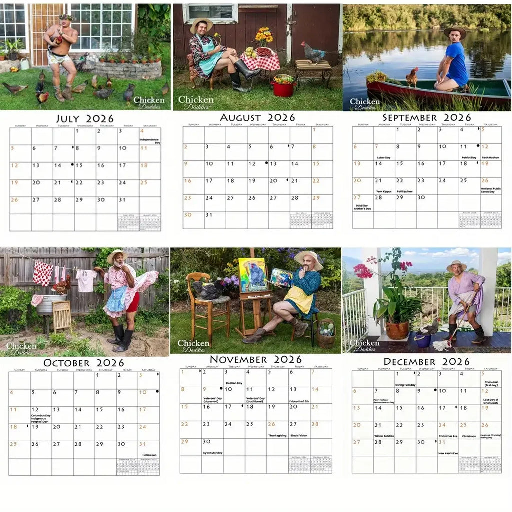 Chicken Daddies 2026 Calendar