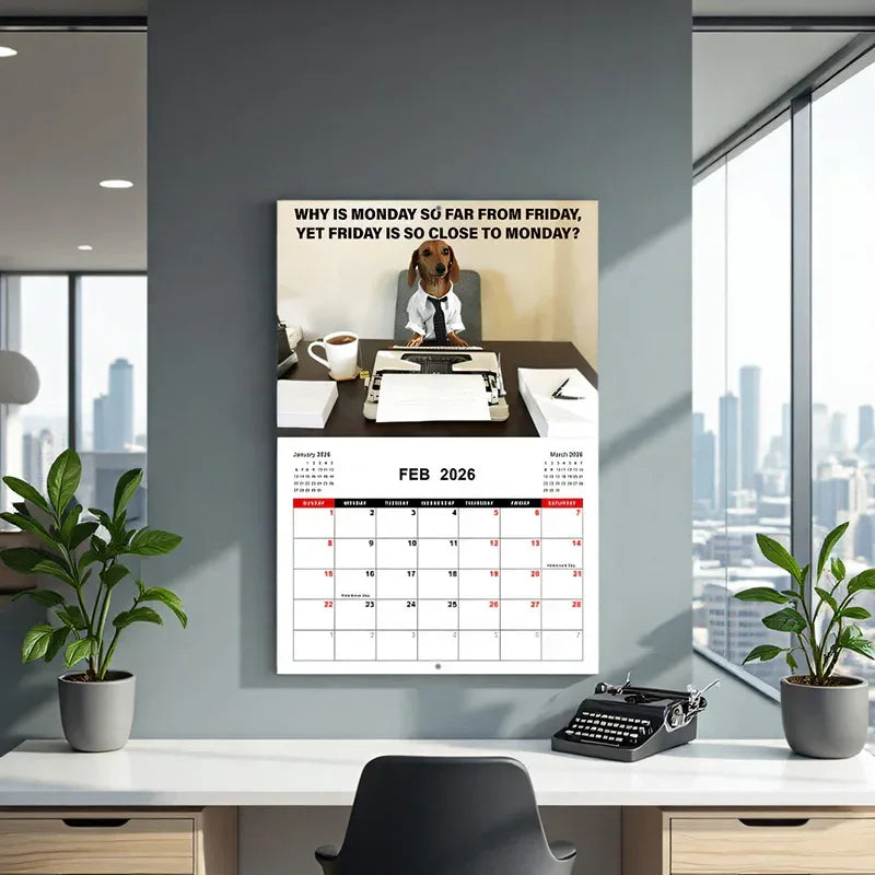 2026 Desk Dog Calendar - I Have No Idea What I'm doing - Tipsy Turtle Collective