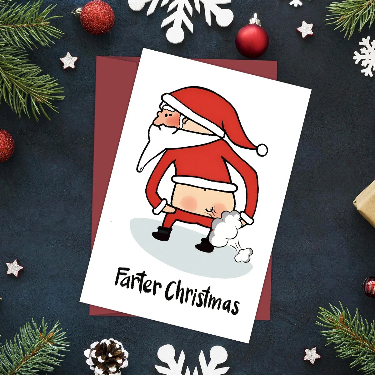 Farter Christmas Card - Tipsy Turtle Collective