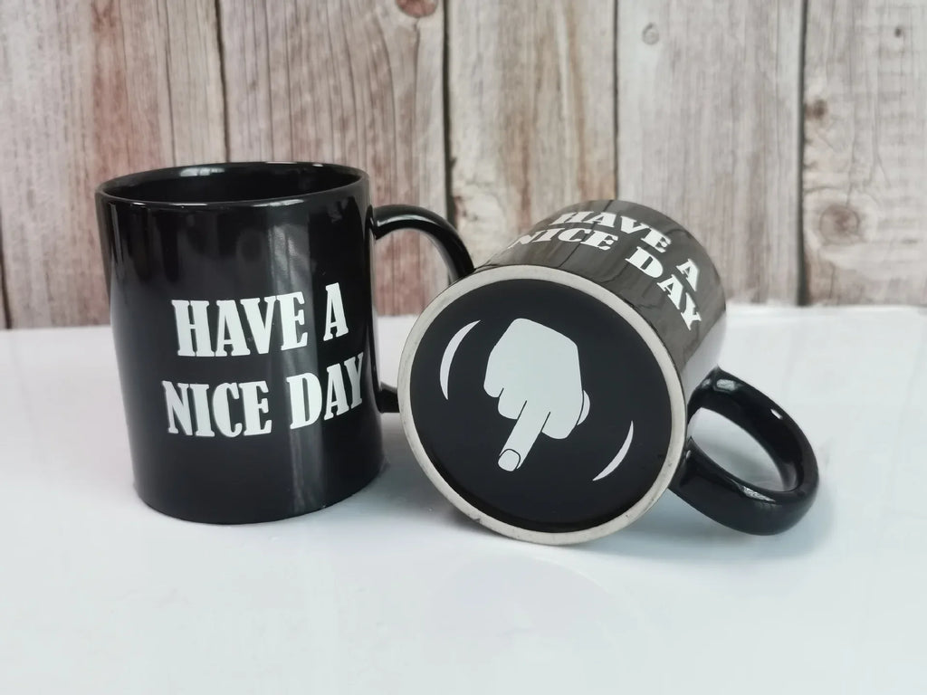 'Have a Nice Day' (Middle Finger) Mug