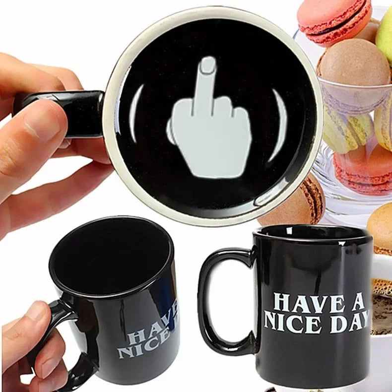 'Have a Nice Day' (Middle Finger) Mug