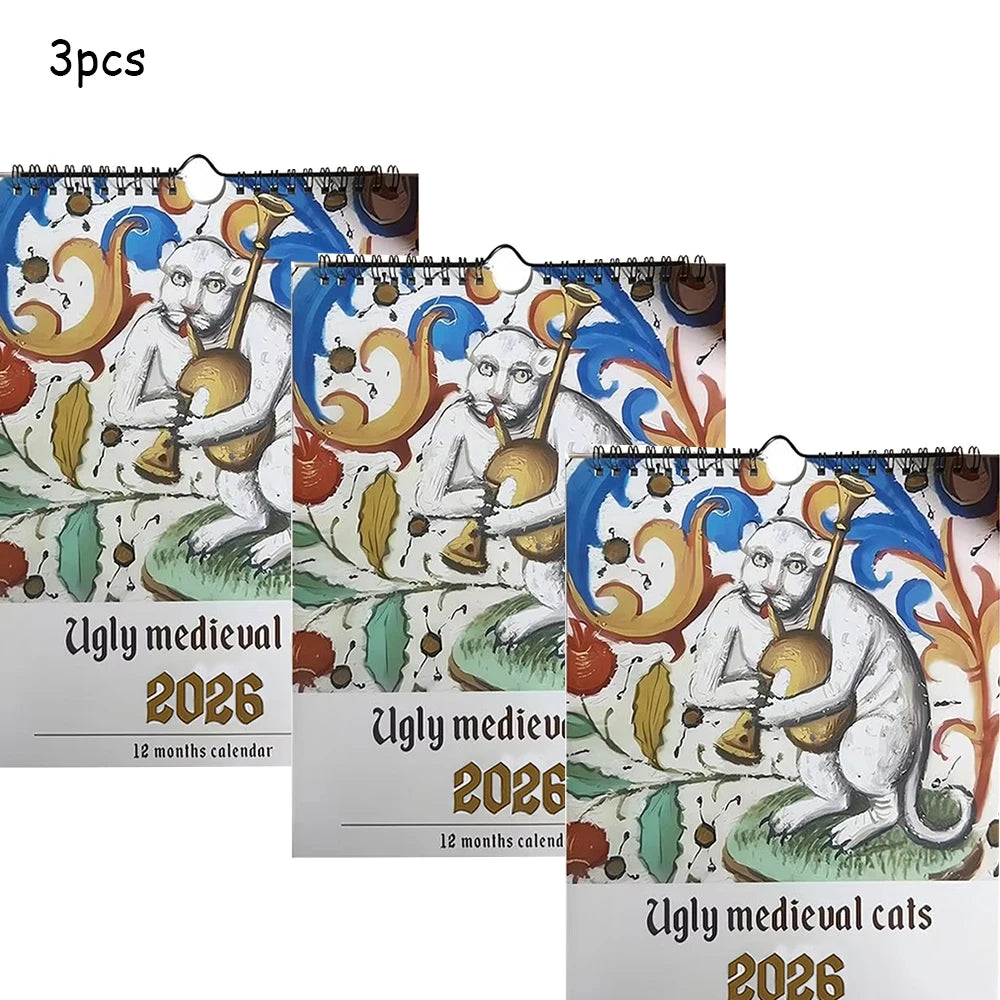 2026 Ugly Medieval Cats Calendar