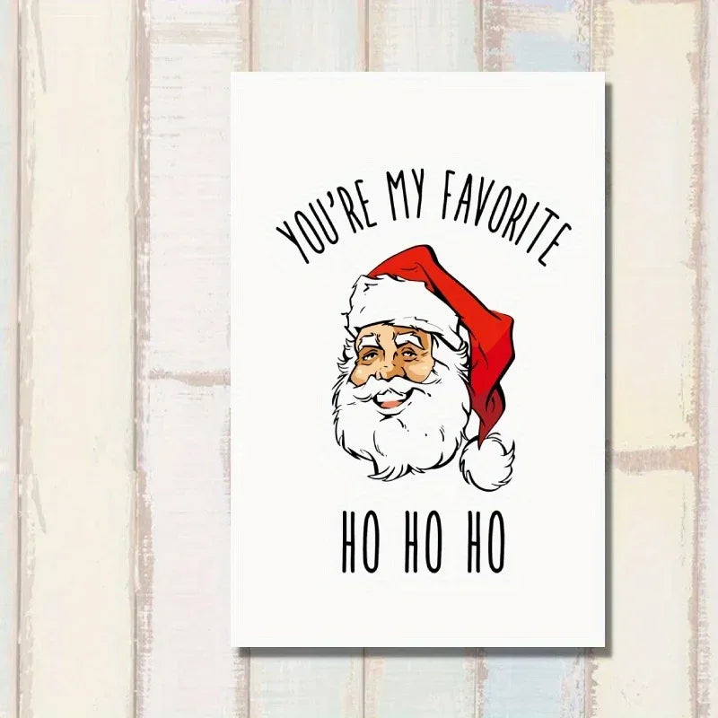 You're My Favourite Ho Ho Ho Christmas Card - Tipsy Turtle Collective