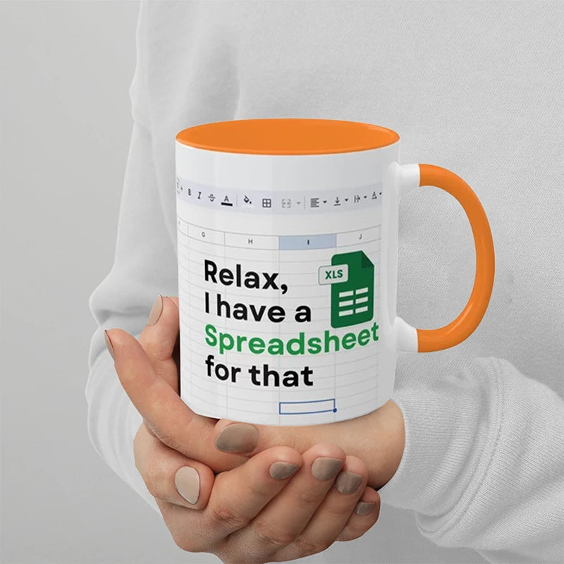 Relax, I have a Spreadsheet for that Mug