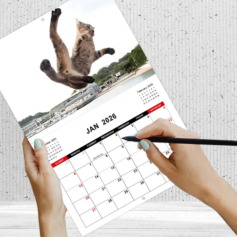 2026 Kung Fu Cats Themed Calendar