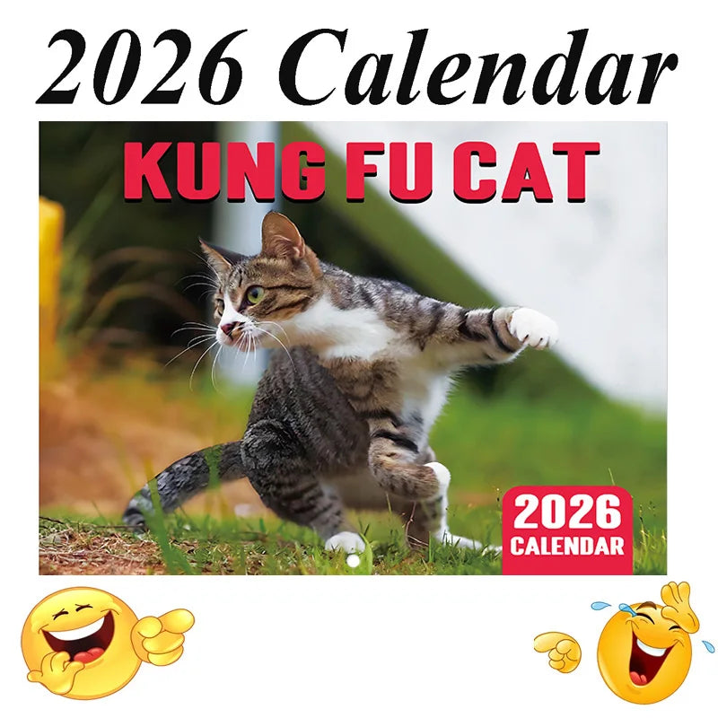 2026 Kung Fu Cats Themed Calendar