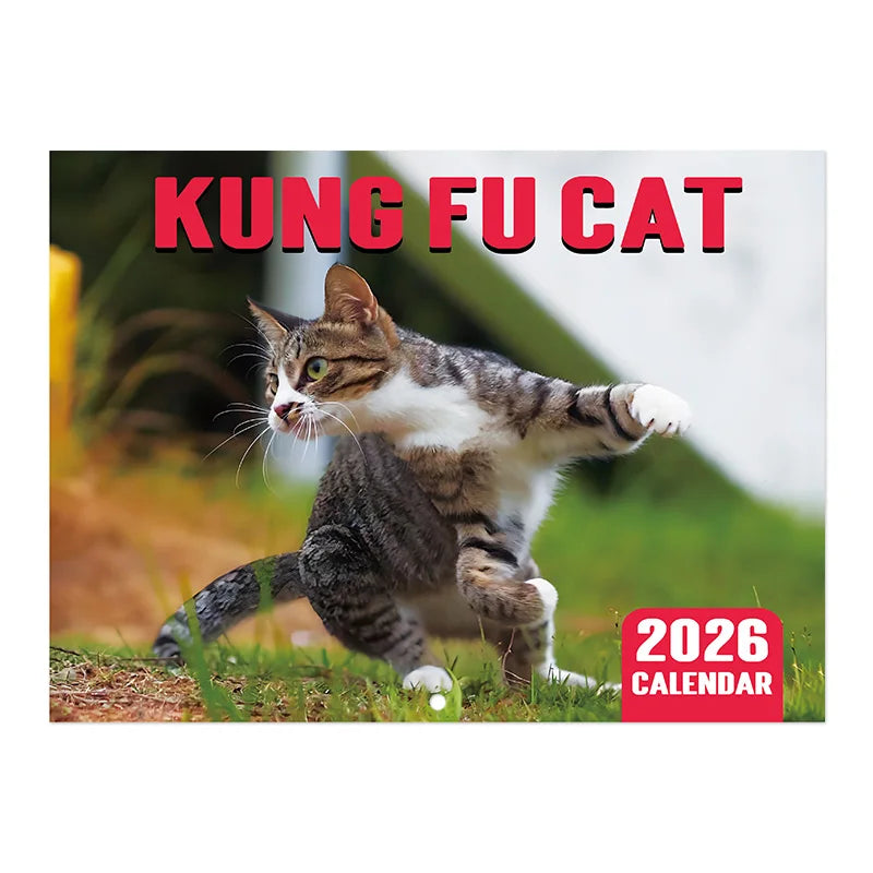 2026 Kung Fu Cats Themed Calendar