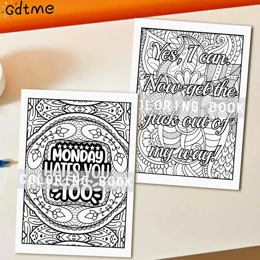 Things I want to Say at Work But Can't Adult Colouring Book - Tipsy Turtle Collective