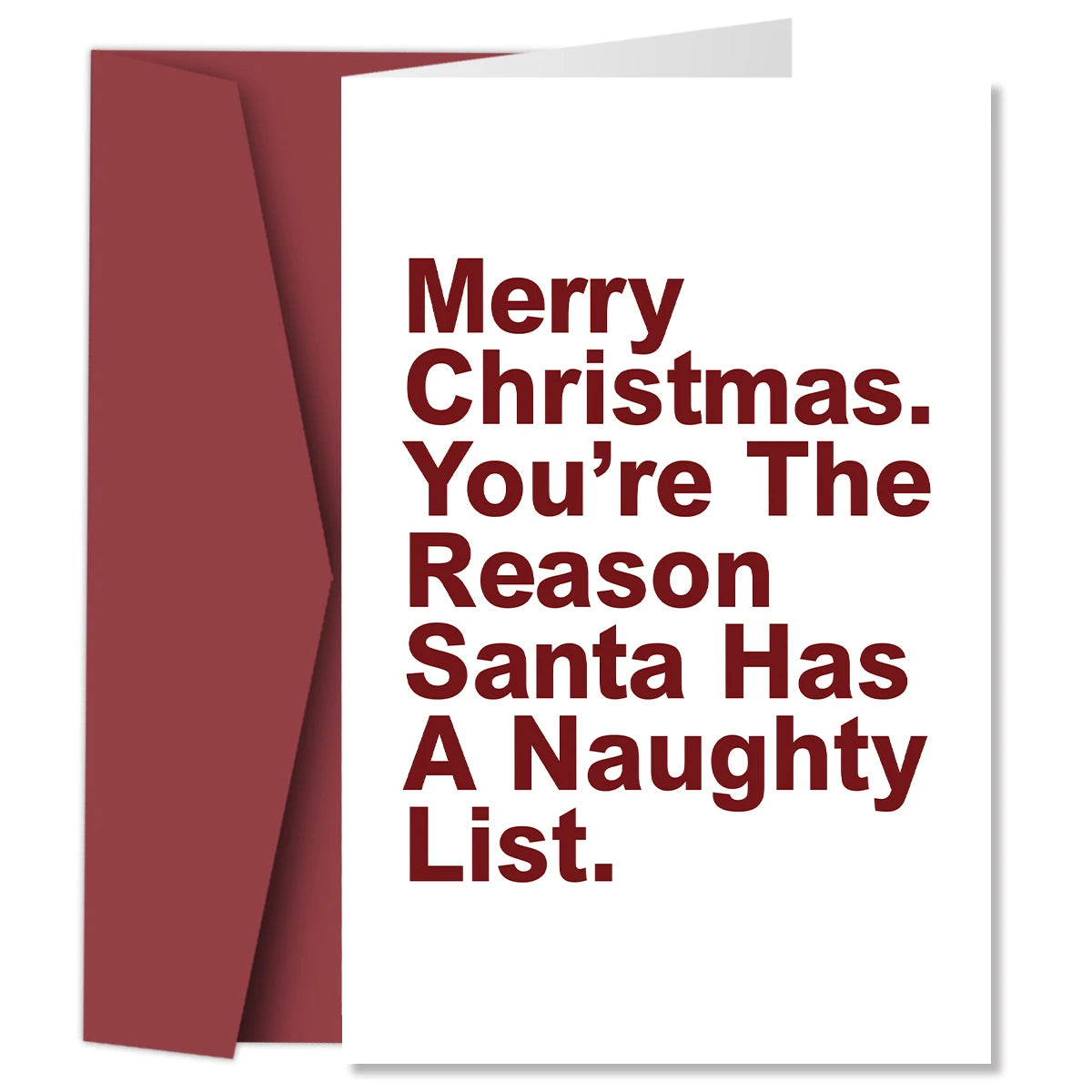 You're The Reason Santa Has A Naughty List Christmas Card