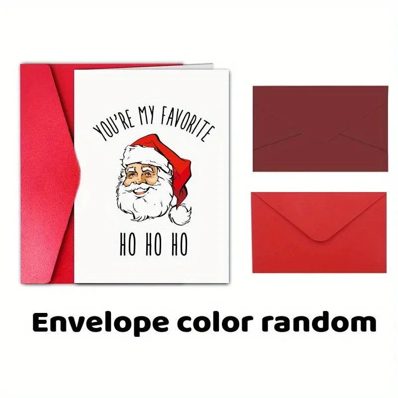 You're My Favourite Ho Ho Ho Christmas Card - Tipsy Turtle Collective