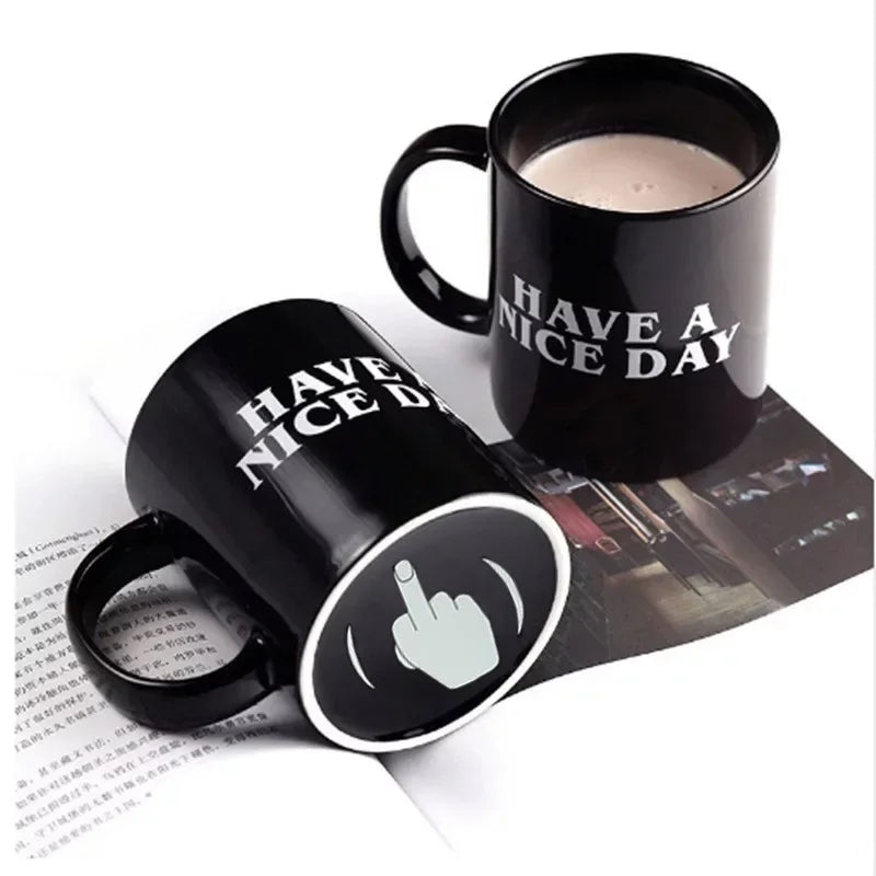 'Have a Nice Day' (Middle Finger) Mug