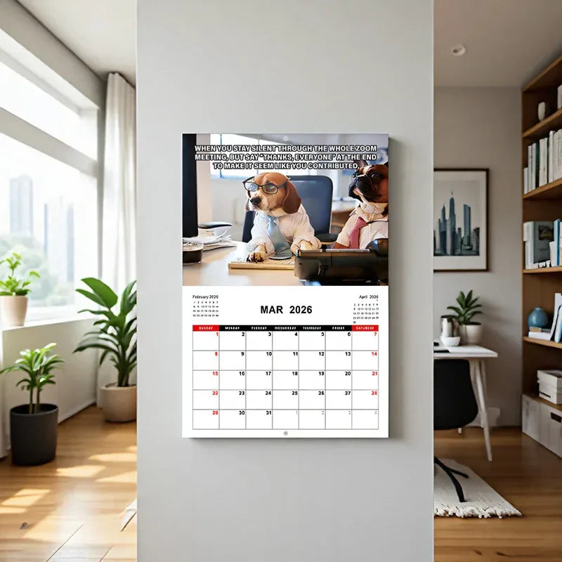 2026 Desk Dog Calendar - I Have No Idea What I'm doing - Tipsy Turtle Collective