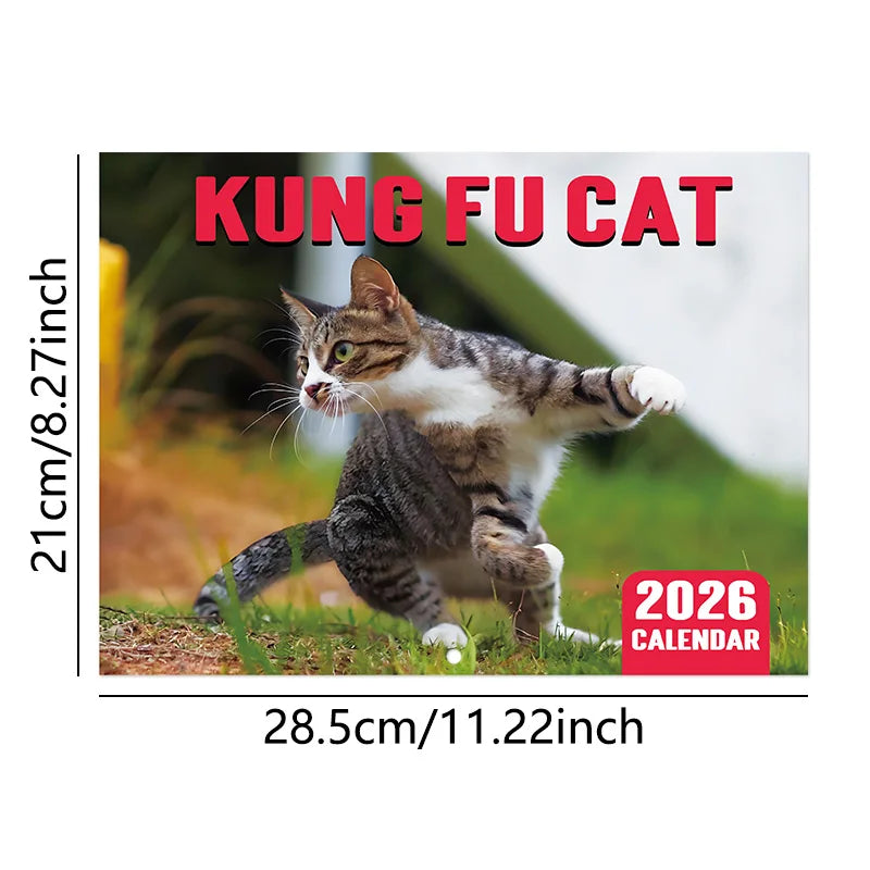 2026 Kung Fu Cats Themed Calendar