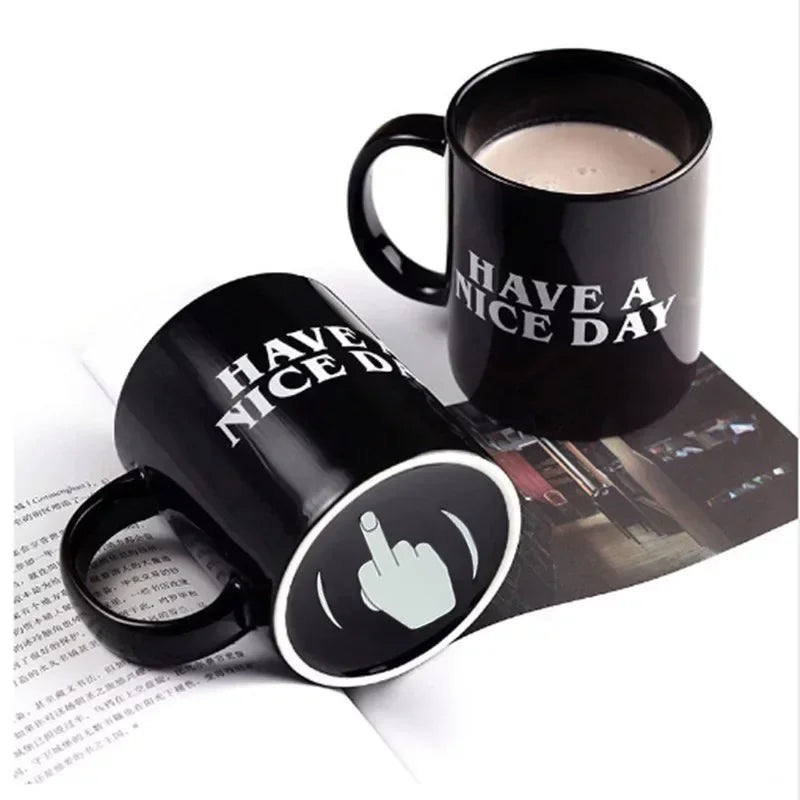 'Have a Nice Day' (Middle Finger) Mug